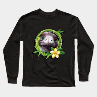 Hello Strich!! #Green Long Sleeve T-Shirt